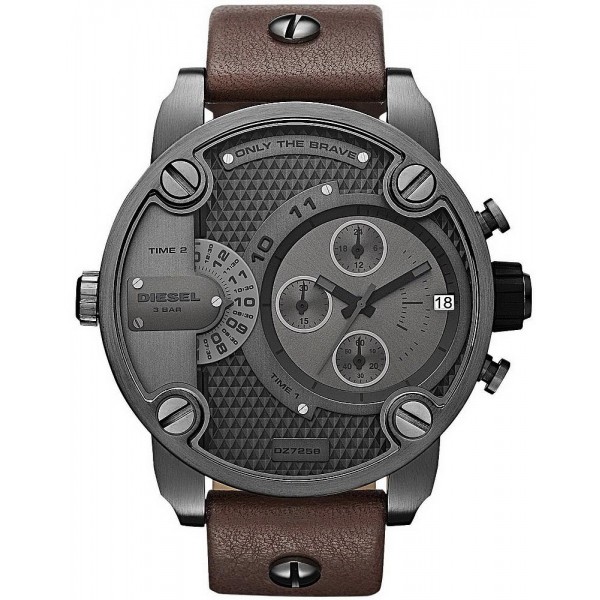 Buy Diesel Men's Watch Little Daddy Dual Time Chronograph DZ7258