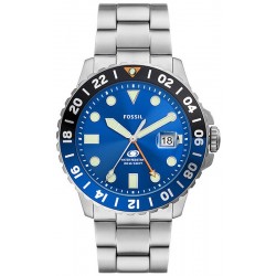 Fossil Blue GMT - Reloj de Acero para Hombre - FS5991