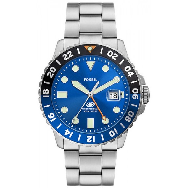 Bild der Fossil Blue GMT - Herrenuhr aus Stahl - FS5991