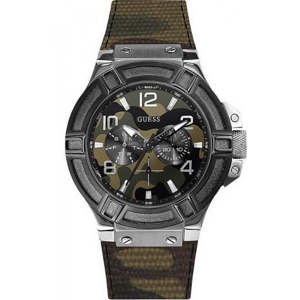 Acheter Montre Homme Guess Rigor Multifonction Camouflage W0407G1