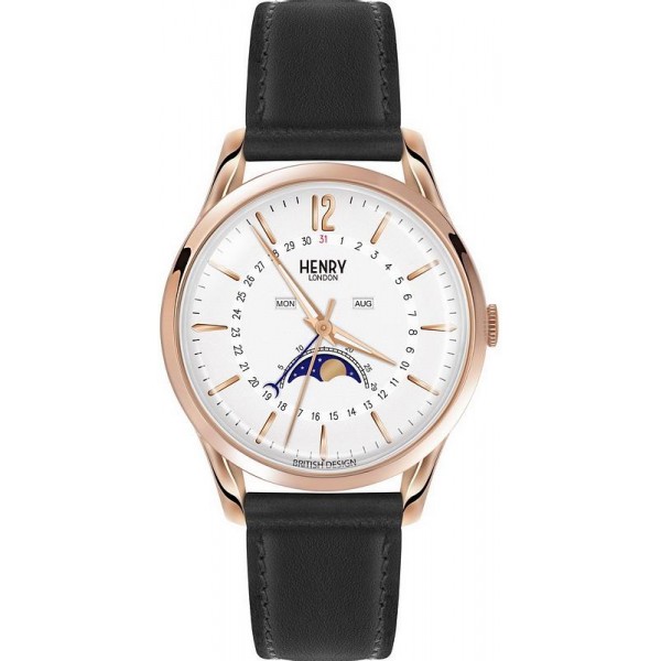 Buy Henry London Unisex Watch Richmond HL39-LS-0150 Moonphase Quartz