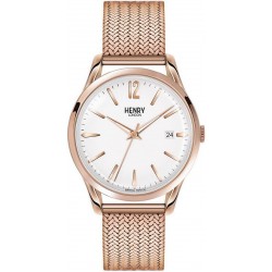 Henry London Unisex Watch Richmond HL39 LM 0162 Moonphase Quartz New Fashion Jewelry