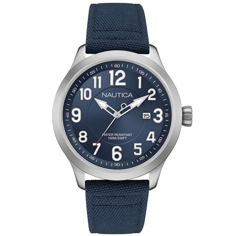 Nautica steel best sale water resistant 100m