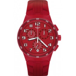 Buy Swatch Unisex Watch Chrono Plastic Red Step SUSR404